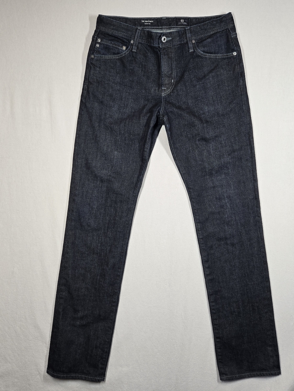 AG Adriano Goldschmied The Graduate Tailored Leg Jeans Men's 33x34 Dark Wash